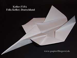 Papierflieger Keller-F15a