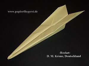 Papierflieger Rocket